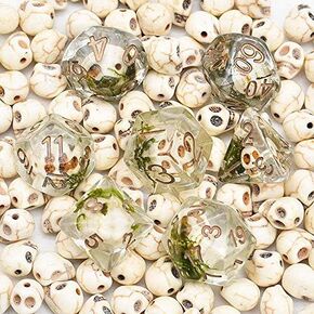 جمجمة الموت مستحضر الأرواح DND مجموعة النرد للأبراج المحصنة والتنينات، الهدايا، D&D، D وD، باثفايندر، الملحقات، D20، متعدد السطوح، نرد الراتنج، المعدن، صينية النرد، برج، حقيبة، صندوق in Kuwait