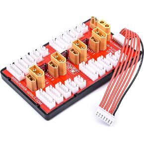 لوحة شحن متوازية 2 في 1 XT30 XT60 RC من Readytosky لوحة شحن متوازية XT30 XT60 تدعم 4 عبوات لبطارية الليثيوم بوليمر 2S-6S in Kuwait