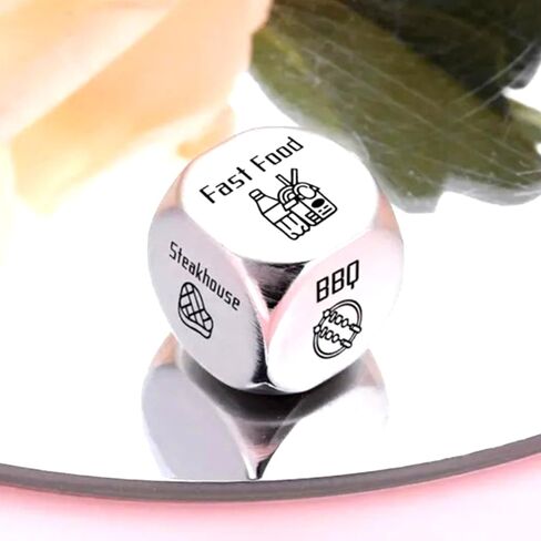 5 Pcs Food Dice Decision Maker Gifts for Boyfriend, Food Decision Maker Gifts Boyfriend Girlfriend Gifts Date Night Gifts for Couples in Kuwait