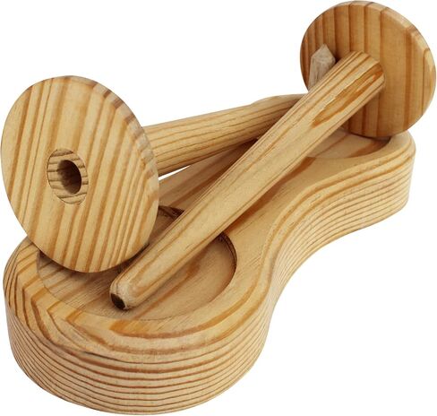 Iblay Wood Arts Wood Yarn Holder with Twirling Mechanism Classic Hand-Operated Winding and Dispensing Accessories, Presents for Craft Lovers7 Inch in Saudi Arabia