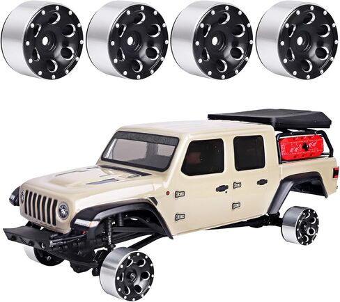 GoHobby 1.0 Beadlock Wheels 1" Micro Wheel Rims for All 1/24 Scale Axial SCX24 RC Crawler Car Upgrades Accessories in Saudi Arabia