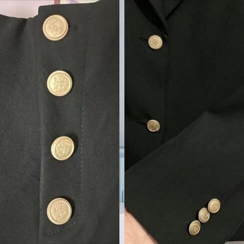 10 قطع أزرار ذهبية للسترة، أزرار ذهبية 20 مم لأزرار السترة للرجال والنساء، أزرار معدنية للخياطة، والمعاطف الرياضية، والبدلات، والزي الرسمي، والسترات in Kuwait