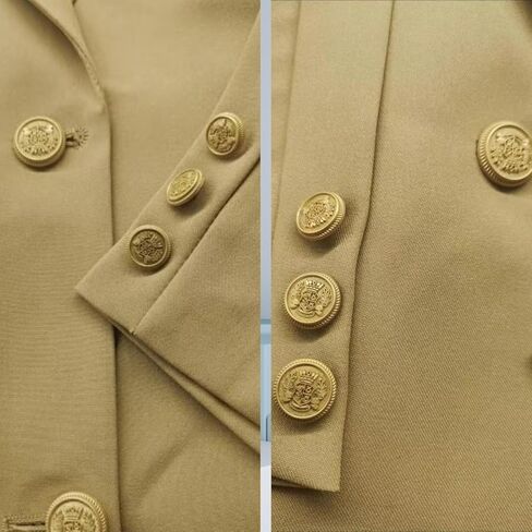 10 قطع أزرار ذهبية للسترة، أزرار ذهبية 20 مم لأزرار السترة للرجال والنساء، أزرار معدنية للخياطة، والمعاطف الرياضية، والبدلات، والزي الرسمي، والسترات in Kuwait