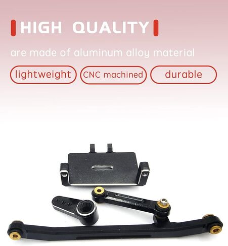 RC Servo EMAX Steering Servo with Servo Mount Bracket and Arm and Steering Link Set for RC Car Boat Model Parts Axial SCX24 Upgrade Parts(Red) in Saudi Arabia