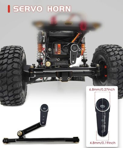 RC Servo EMAX Steering Servo with Servo Mount Bracket and Arm and Steering Link Set for RC Car Boat Model Parts Axial SCX24 Upgrade Parts(Red) in Saudi Arabia