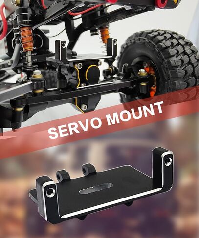 RC Servo EMAX Steering Servo with Servo Mount Bracket and Arm and Steering Link Set for RC Car Boat Model Parts Axial SCX24 Upgrade Parts(Red) in Saudi Arabia