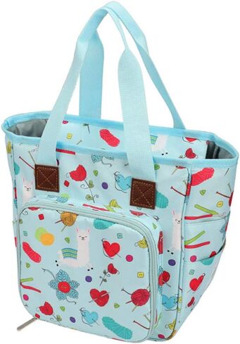 اكسيرت حقيبة تخزين الغزل والخياطة والتطريز وحقيبة اليد وخطافات الكروشيه وابر الحياكة ومنظم الملحقات in Kuwait