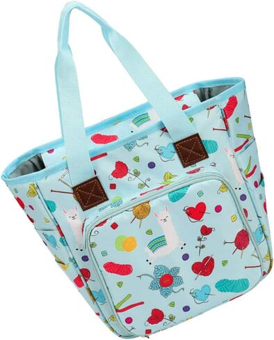 اكسيرت حقيبة تخزين الغزل والخياطة والتطريز وحقيبة اليد وخطافات الكروشيه وابر الحياكة ومنظم الملحقات in Kuwait