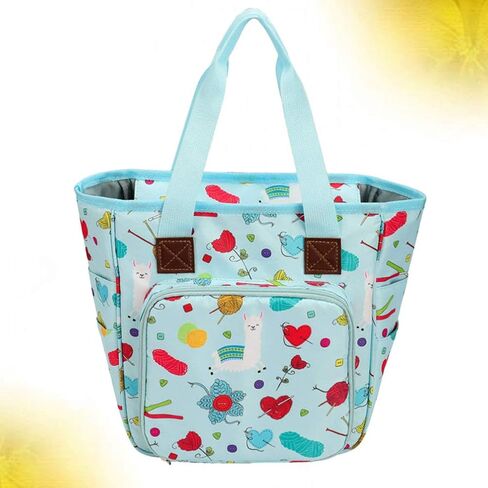 اكسيرت حقيبة تخزين الغزل والخياطة والتطريز وحقيبة اليد وخطافات الكروشيه وابر الحياكة ومنظم الملحقات in Kuwait