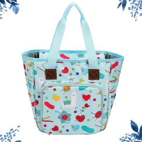 اكسيرت حقيبة تخزين الغزل والخياطة والتطريز وحقيبة اليد وخطافات الكروشيه وابر الحياكة ومنظم الملحقات in Kuwait