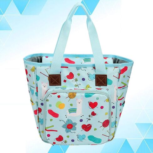 اكسيرت حقيبة تخزين الغزل والخياطة والتطريز وحقيبة اليد وخطافات الكروشيه وابر الحياكة ومنظم الملحقات in Kuwait