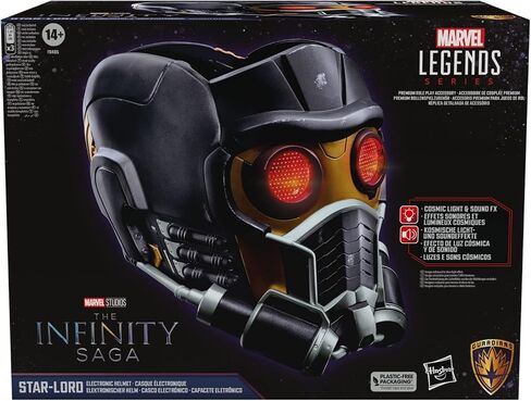 Marvel Legends Series Star-Lord Premium Electronic Roleplay Helmet with Light and Sound FX, Guardians of The Galaxy Adult Roleplay Gear in Saudi Arabia