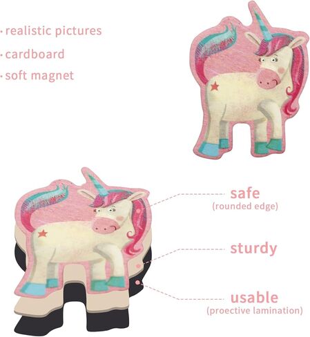 Kids Magnetic Playset Refrigerator Magnets, Wishing Wood & Kingdom for Todder Magnet Toy Magnetic Play Sticker 2 Books Cardboard in Kuwait