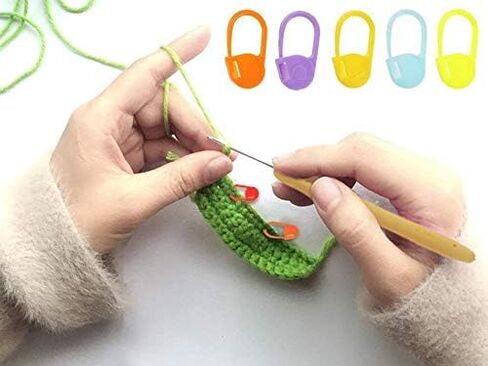 E-Uli 150 قطعة علامات الغرز الغرز الغرز الغرز الغرز الغرز الغرز العداد الحياكة الكروشيه إبرة كليب مع صندوق المقصورة in Kuwait