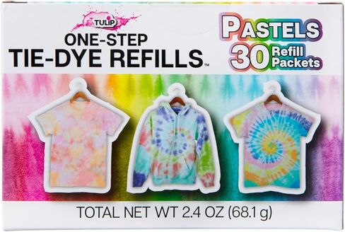 Tulip One-Step Tie-Dye Refills, Color Wheel, Permanent Fabric Dye, 30 Pack in Kuwait
