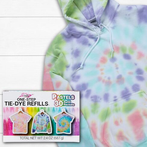Tulip One-Step Tie-Dye Refills, Color Wheel, Permanent Fabric Dye, 30 Pack in Kuwait