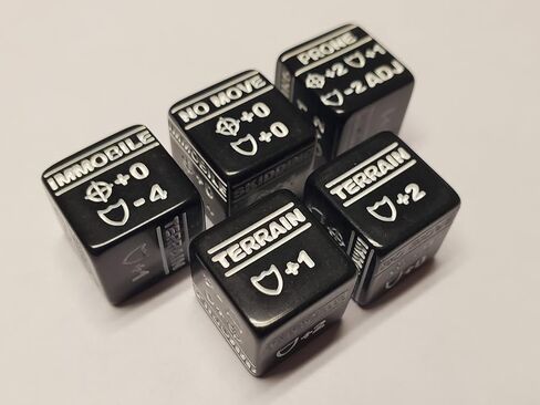 20x نرد معدل لإحصائيات Battletech / قفز المشي والجري المرمز بالألوان ونرد الحركة الخاصة in Kuwait