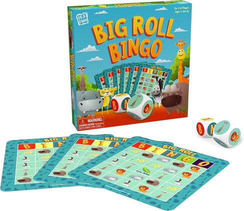 Big Roll Bingo: Safari - Take a Walk on The Wild Side by Pressman, Multi Color in Saudi Arabia