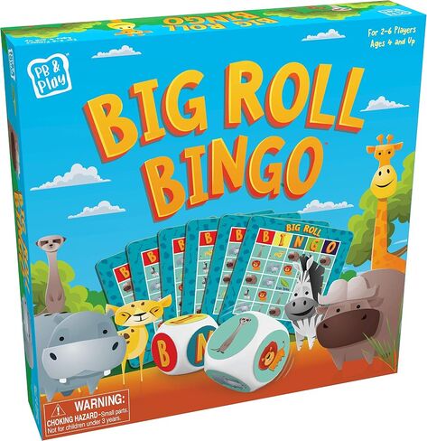 Big Roll Bingo: Safari - Take a Walk on The Wild Side by Pressman, Multi Color in Saudi Arabia