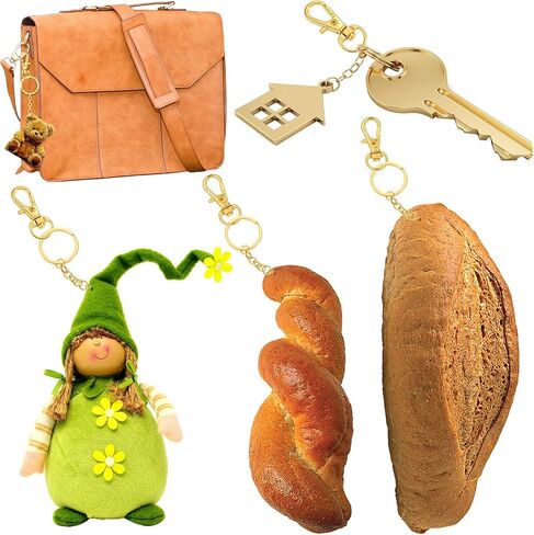 35 Pieces Swivel Clasps Lanyard Snap Hooks Swivel Snap Hooks Metal Keychain Clip Hooks Lobster Claw Clasps for Keychain Key Ring Crafts (Bronze) in Saudi Arabia