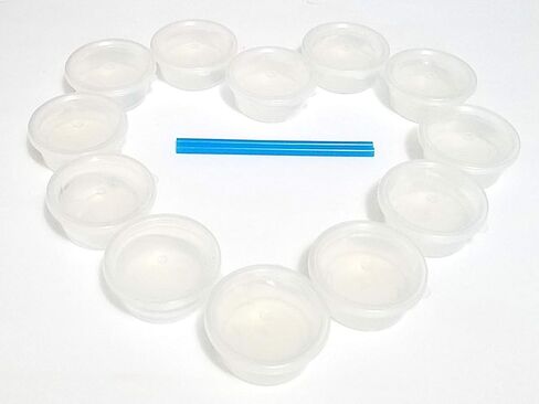 12 عبوة من معجون الطين الشفاف الكريستالي، إبداعي، DIY، لعبة رائعة لأي هدية، هدية، عيد ميلاد. مجموعة ألعاب سلايم غير لزجة، تخفف التوتر، فائقة النعومة واسفنجية للأطفال والكبار - شفافة وشفافة in Kuwait