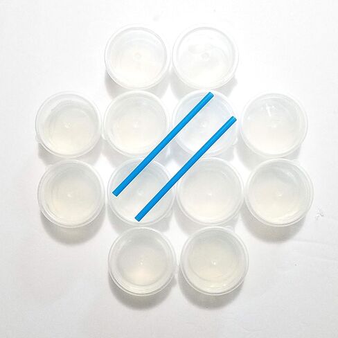 12 عبوة من معجون الطين الشفاف الكريستالي، إبداعي، DIY، لعبة رائعة لأي هدية، هدية، عيد ميلاد. مجموعة ألعاب سلايم غير لزجة، تخفف التوتر، فائقة النعومة واسفنجية للأطفال والكبار - شفافة وشفافة in Kuwait