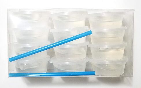 12 عبوة من معجون الطين الشفاف الكريستالي، إبداعي، DIY، لعبة رائعة لأي هدية، هدية، عيد ميلاد. مجموعة ألعاب سلايم غير لزجة، تخفف التوتر، فائقة النعومة واسفنجية للأطفال والكبار - شفافة وشفافة in Kuwait