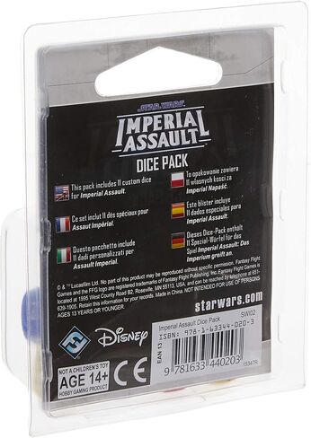 Star Wars Imperial Assault Board Game DICE PACK - Epic Sci-Fi Miniatures Strategy Game for Kids and Adults, Ages 14+, 1-5 Players, 1-2 Hour Playtime, Made by Fantasy Flight Games in Saudi Arabia