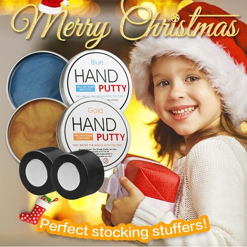 arfun 2 حزمة المعجون الوحل المغناطيسي مع المغناطيس، لينة ماجيك الوحل المعجون اليد المعجون تململ لعبة تخفيف التوتر التفكير لعبة تعليمية مع مغناطيس أكبر ترقية للبنين الفتيات البالغين (أسود، فضي) in Kuwait