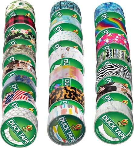 شريط لاصق مطبوع من ماركة Duck [المطبوعات والأنماط]: 1.88 بوصة × 30 قدمًا (النحل النباتي) in Kuwait