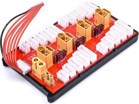 لوحة شحن متوازية 2 في 1 XT30 XT60 RC من Readytosky لوحة شحن متوازية XT30 XT60 تدعم 4 عبوات لبطارية الليثيوم بوليمر 2S-6S in Kuwait