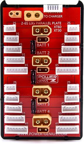 لوحة شحن متوازية 2 في 1 XT30 XT60 RC من Readytosky لوحة شحن متوازية XT30 XT60 تدعم 4 عبوات لبطارية الليثيوم بوليمر 2S-6S in Kuwait