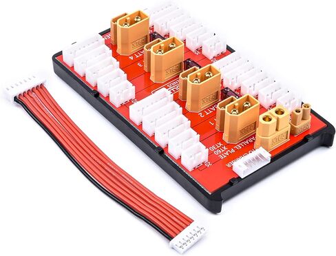 لوحة شحن متوازية 2 في 1 XT30 XT60 RC من Readytosky لوحة شحن متوازية XT30 XT60 تدعم 4 عبوات لبطارية الليثيوم بوليمر 2S-6S in Kuwait