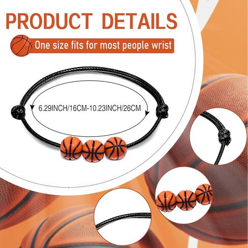CHRIMISS 40 قطعة من أساور الحفلات الرياضية المفضلة مع خرز البيسبول وهدايا الحفلات الرياضية وأساور ملهمة قابلة للتعديل in Kuwait