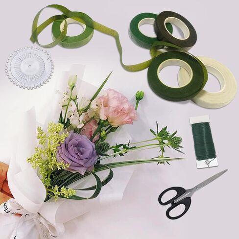 Floral Arrangement Kit, SourceTon 14 Flower Tools Include Floral Tapes Floral Garden Wire Cutter 22-Gauge Paddle Wire Sewing Needles in Saudi Arabia