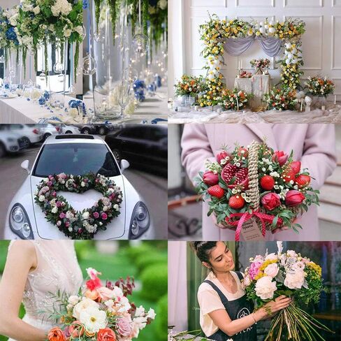 Floral Arrangement Kit, SourceTon 14 Flower Tools Include Floral Tapes Floral Garden Wire Cutter 22-Gauge Paddle Wire Sewing Needles in Saudi Arabia