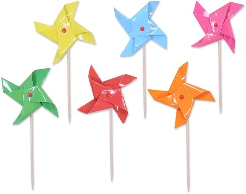 Beistle Assorted Colors Pinwheel Picks - 24 Pcs in Saudi Arabia