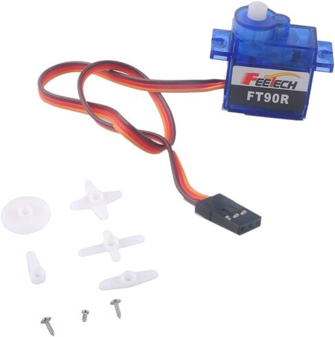 Stemedu 4 Sets Digital Servo Feetech FT90R 360 Degree Continuous Rotation Micro RC Servo with Wheel for Micro:bit Robot 6V 1.5KG in Saudi Arabia