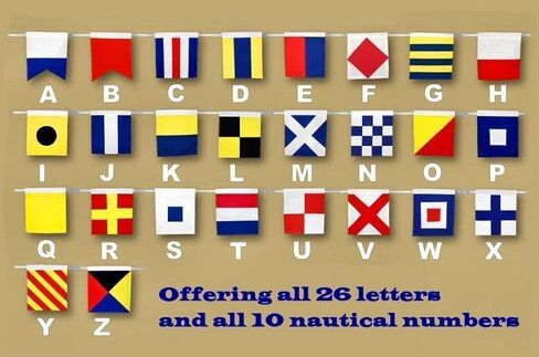 Hampton Nautical Letter F Nautical Cloth Alphabet Flag, Letter S in Saudi Arabia