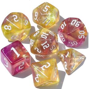 CiaraQ DND Polyhedral Dice Set with Dice Bag for Dungeons and Dragons RPG MTG Role Playing Table Games in Kuwait