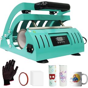 Tumbler Heat Press Machine 11-30OZ DIY Sublimation Tumbler Rotating Machine Portable Heat Press Machine Printers for Mugs Cups Tumblers Glass with Sublimation Blanks Heat Tape for Sublimation Press in Kuwait