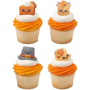 Cuties Cupcake Rings Pilgrim Pumpkin HarvestL8 in Saudi Arabia