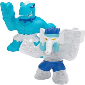 أبطال Goo Jit Zu Glow Shifters - Versus Pack، Ultraglow Tyro VS Shadowclaw Rock Jaw. واحدة مع تحول فريد من نوعه لغو يتوهج في الظلام. سحق النواة، مادة لزجة تتوهج في الظلام (42620) in Kuwait