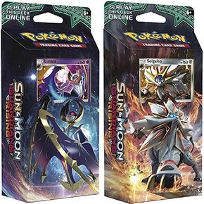 Pokemon TCG: Sun & Moon Guardians Rising, Bundle Of Two 60-Card Theme Decks Featuring A Holographic Solgaleo & Lunala in Saudi Arabia