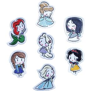 Princess Iron On Patches for Clothing Saw On/Iron On Embroidered Patch Applique for Jeans, Hats, Bags (Anna) in Kuwait