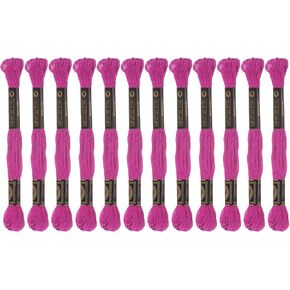 HARFINGTON 12 Skeins Embroidery Floss 8m Each Egyptian Long Fiber Cotton Cross Stitch Thread 26S/2x6 for Embroidery Projects Bracelet, Cream in Saudi Arabia