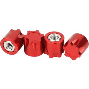 Aluminium RC M4 Wheel Nut,RC Car Dustproof Wheel Rim Center Cap Hub Compatible with Traxxas TRX4 Axial SCX10 90046 D90 Tamiya Redcat HPI 1/10 RC Crawler Car (Black) in Kuwait