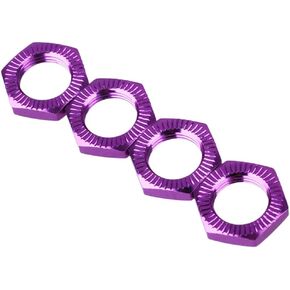 LAFEINA 4PCS M17 17mm Aluminum Wheel Hex Hub Nut Thread 1.0mm for 1/8 RC Model Car HSP Redcat Himoto Upgraded Parts(Purple) in Saudi Arabia