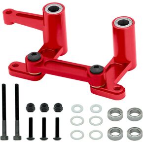 GLOBACT for 1/10 Slash 2WD Steering Bellcrank Rustler Bandit Ford F-150 2WD Aluminum Drag Link Parts with Ball Bearings Upgrade Replace 3743 (Blue)