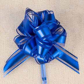 Blue Pull Bows,Gifts Wrapping Bows,Blue Bow for Gifts Wrapping,Bouquet Packaging(4.3 in,10 pcs)